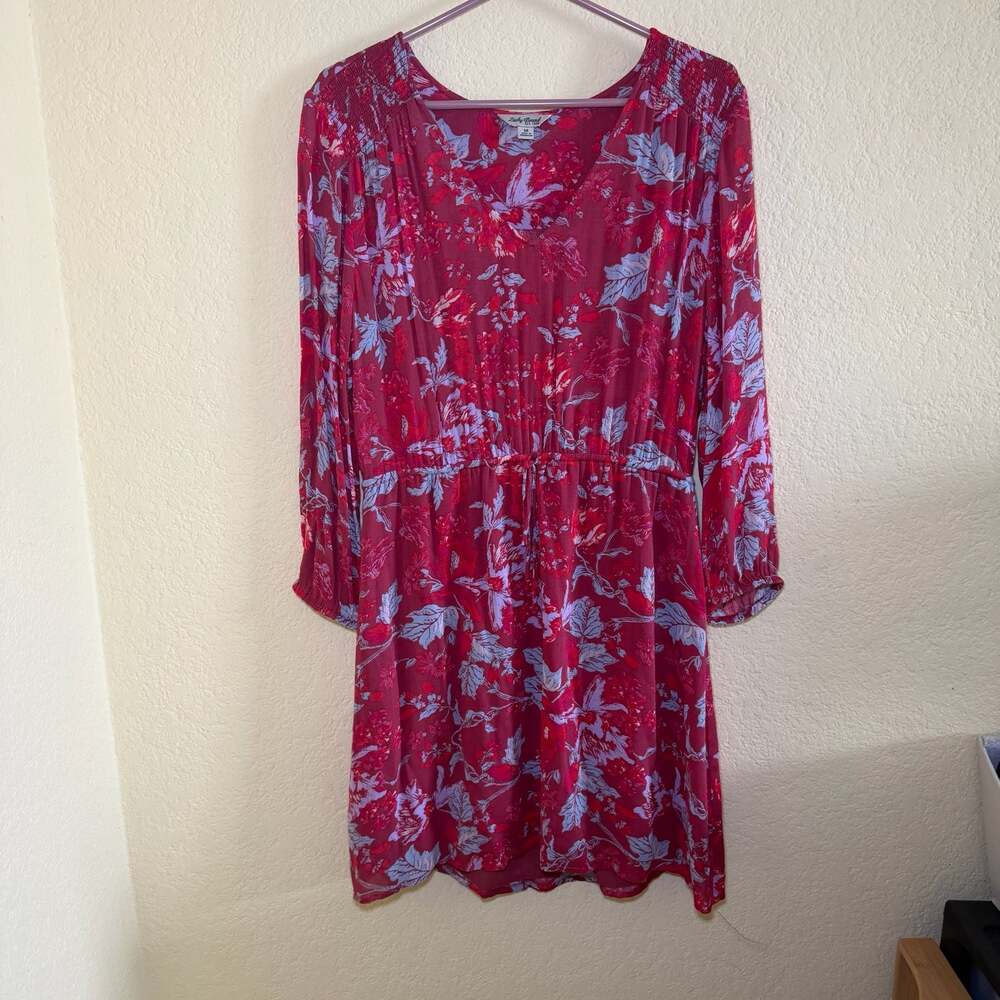 Lucky Brand Women's Floral Long Sleeve Dress Size M